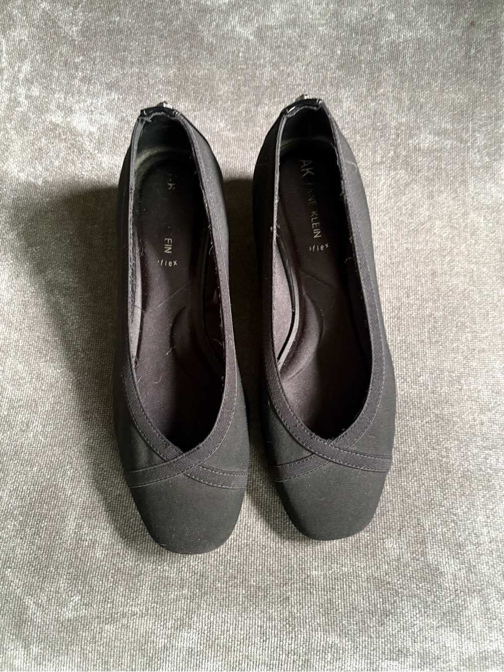 Anne Klein Black Slip-On Ballet Flats